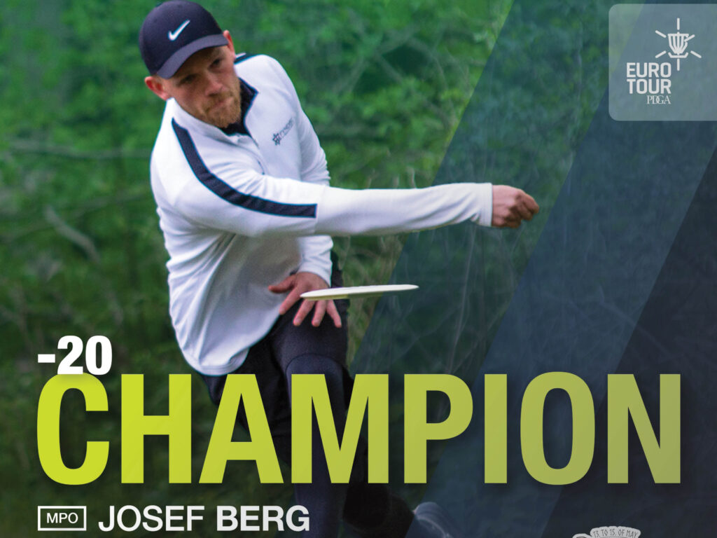 Josef Berg, vinnare av Kokkedal Open 2022, deltävling #3 i PDGA Euro Tour
