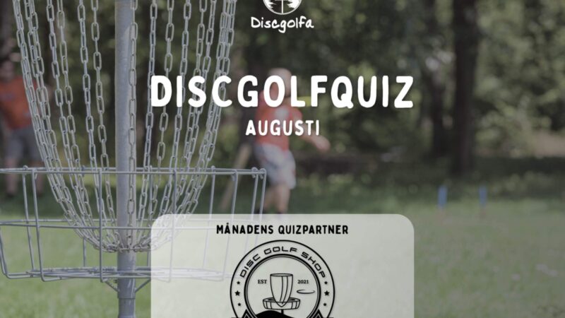 Vinnare av Discgolfquiz – Augusti